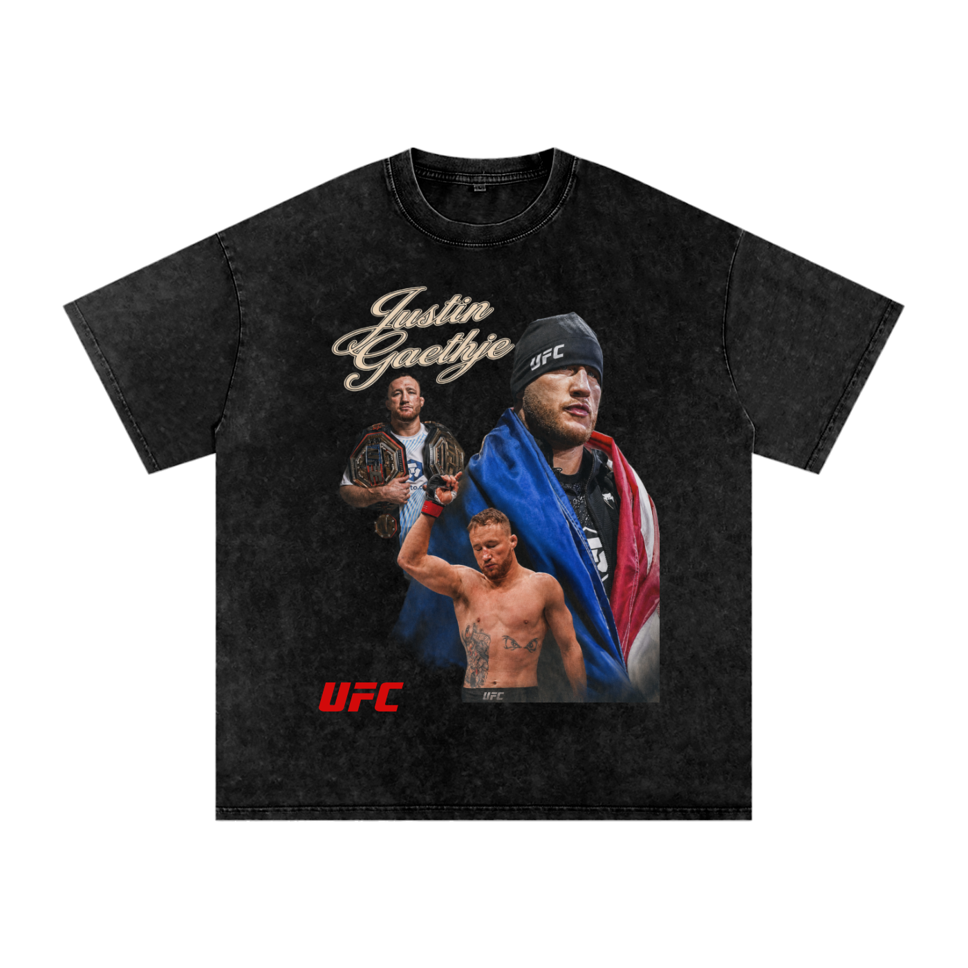 Justin Gaethje Washed Black Tee
