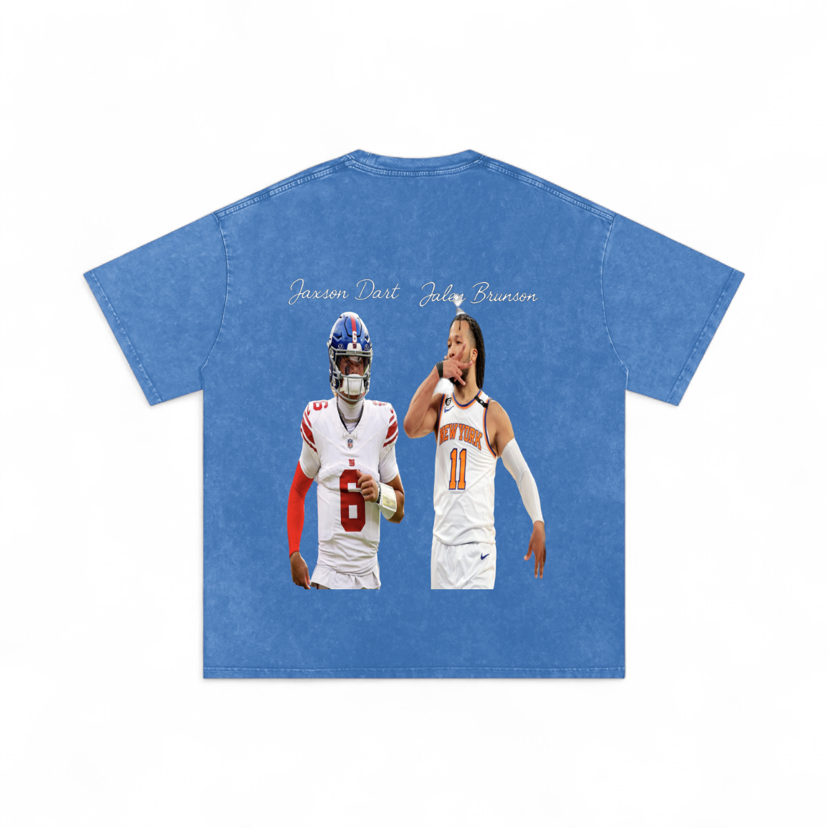 New York washed blue back