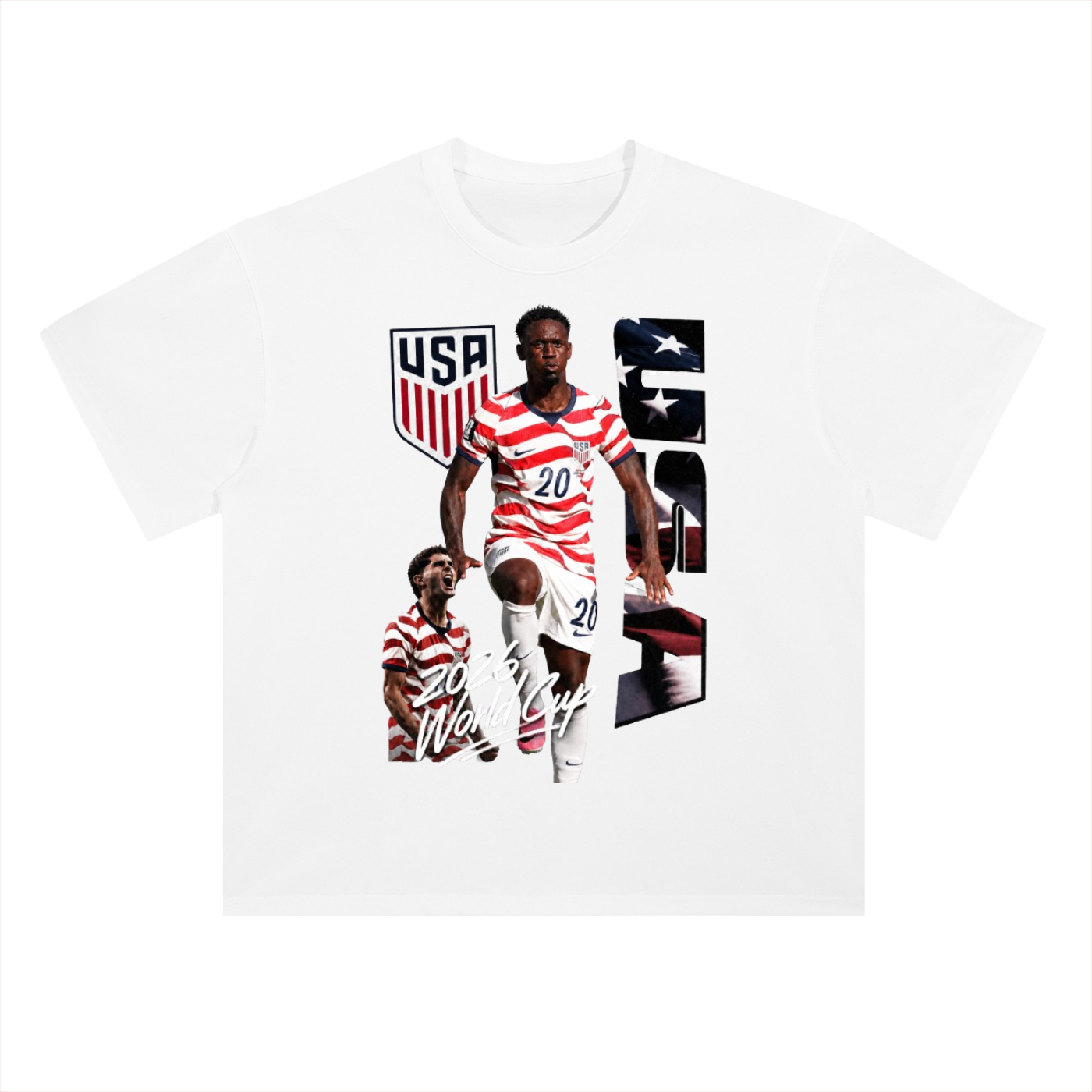 USA Soccer White Tee